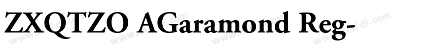 ZXQTZO AGaramond Reg字体转换